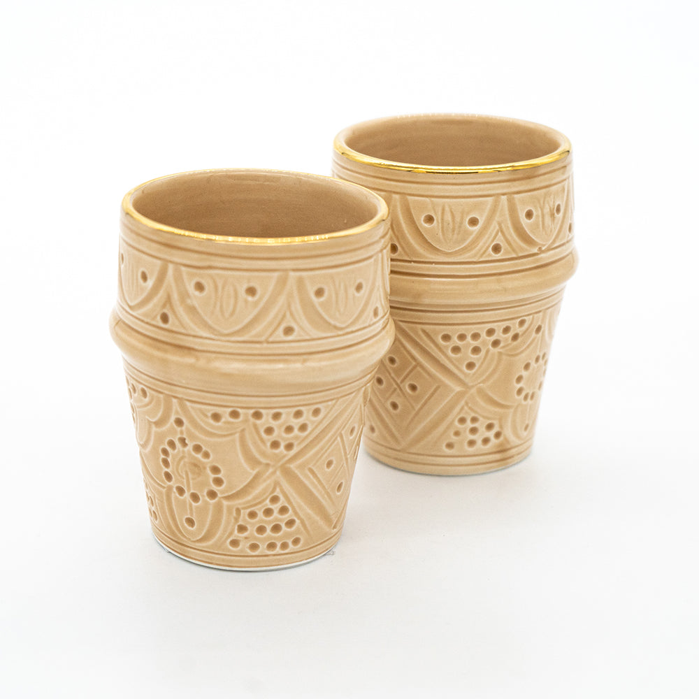 Keramik Becher - Beige