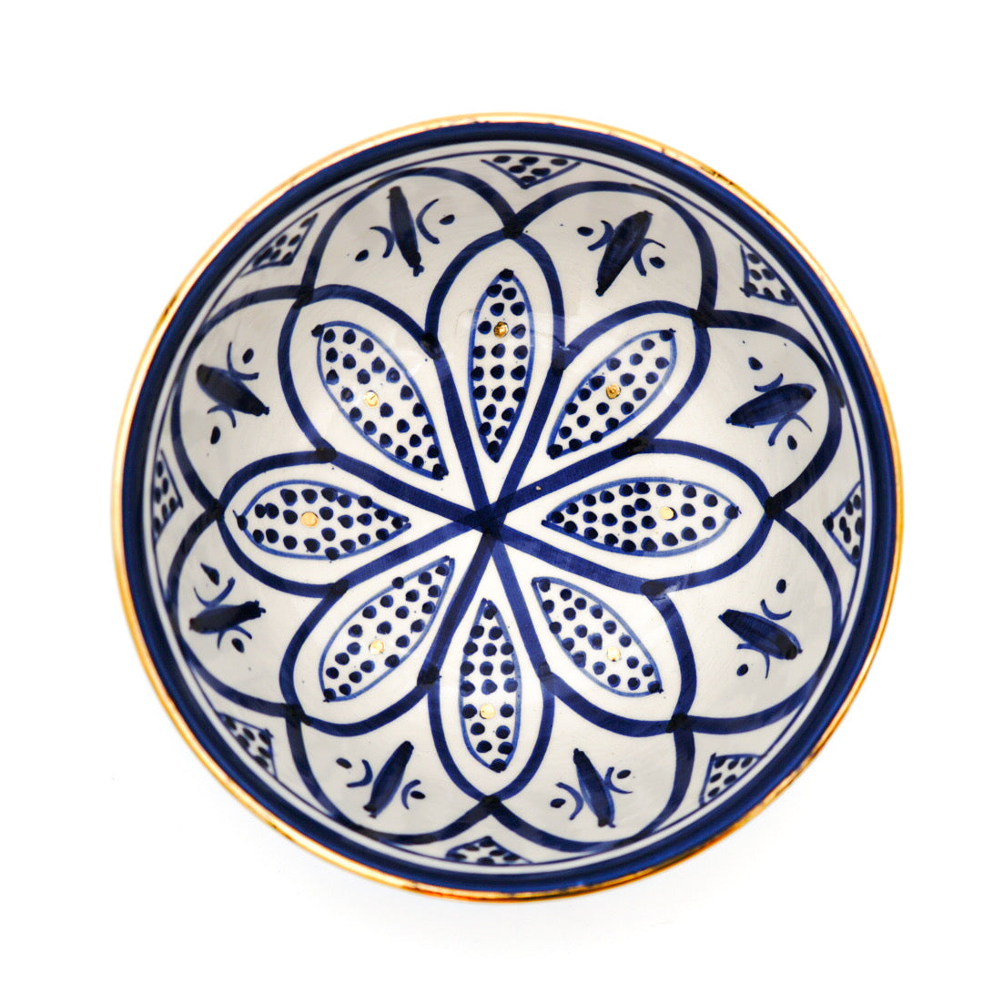 Keramikschüssel - Blau/Weiß