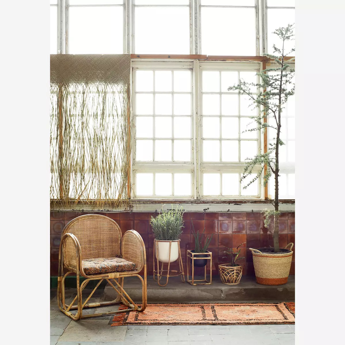 Teppich Läufer - Rostrot