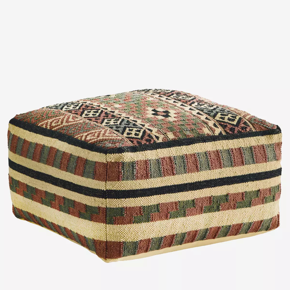 Pouf - Handgemacht aus recycelter Baumwolle