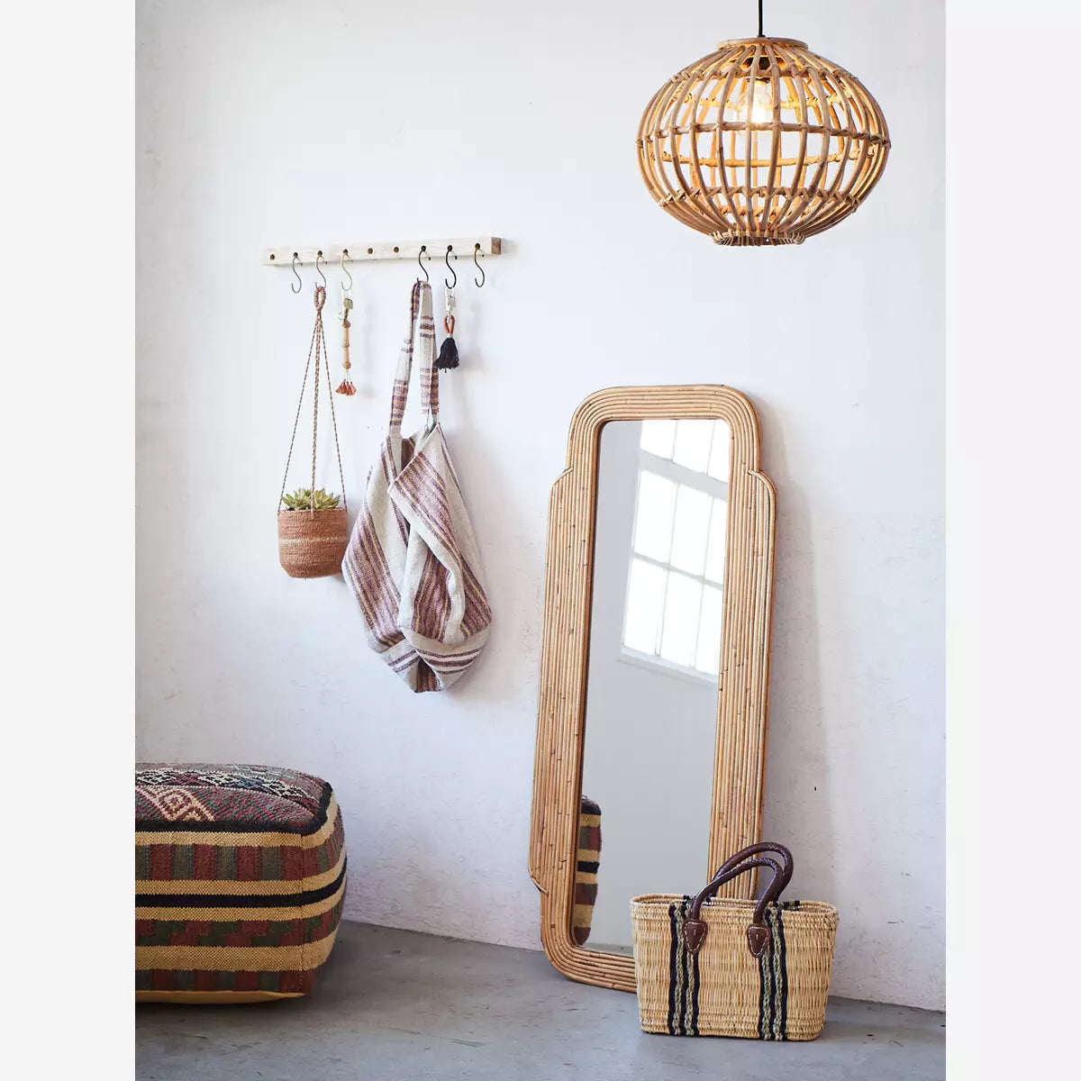 Pouf - Handgemacht aus recycelter Baumwolle