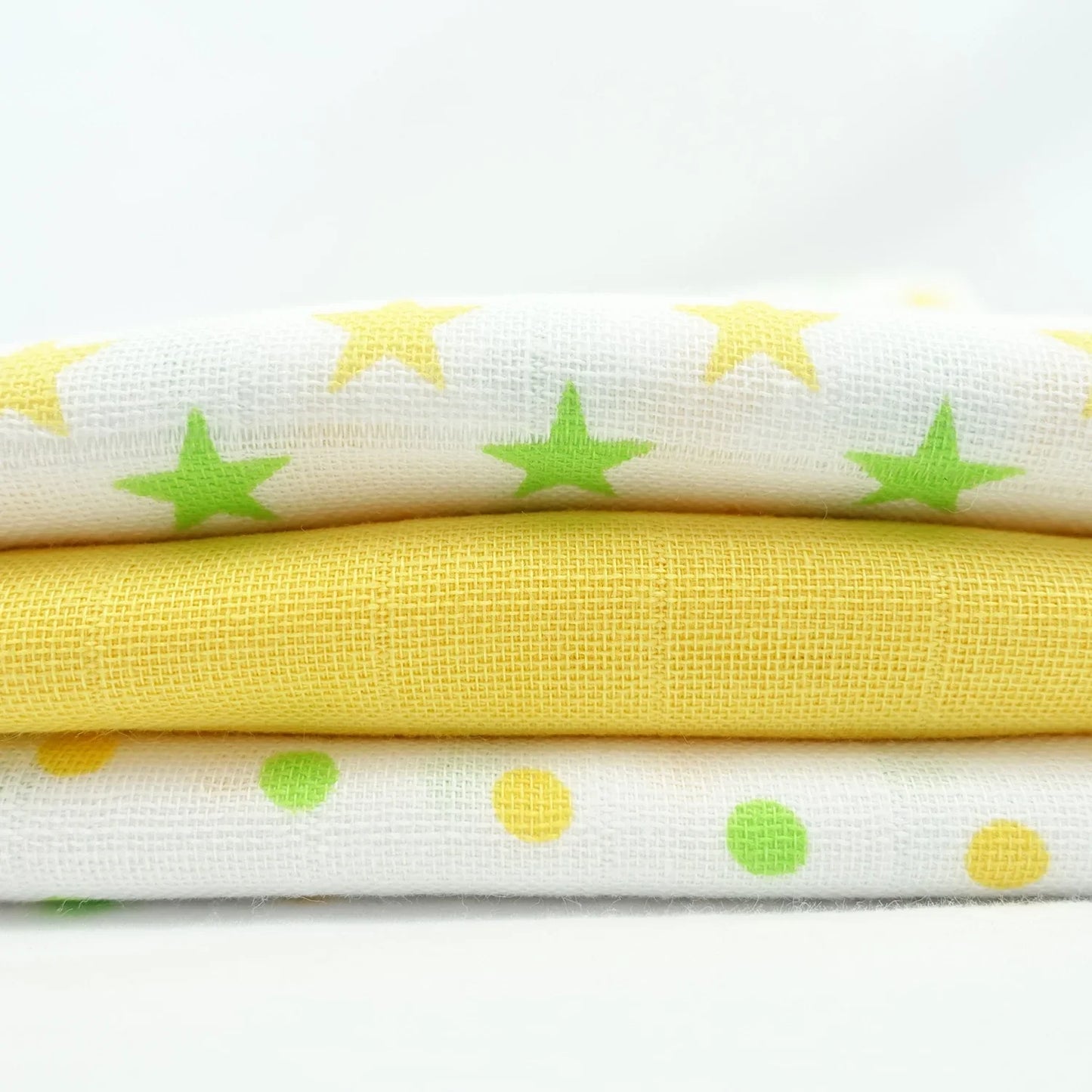 Baby-Musselin-Tuch - Gelb Sterne