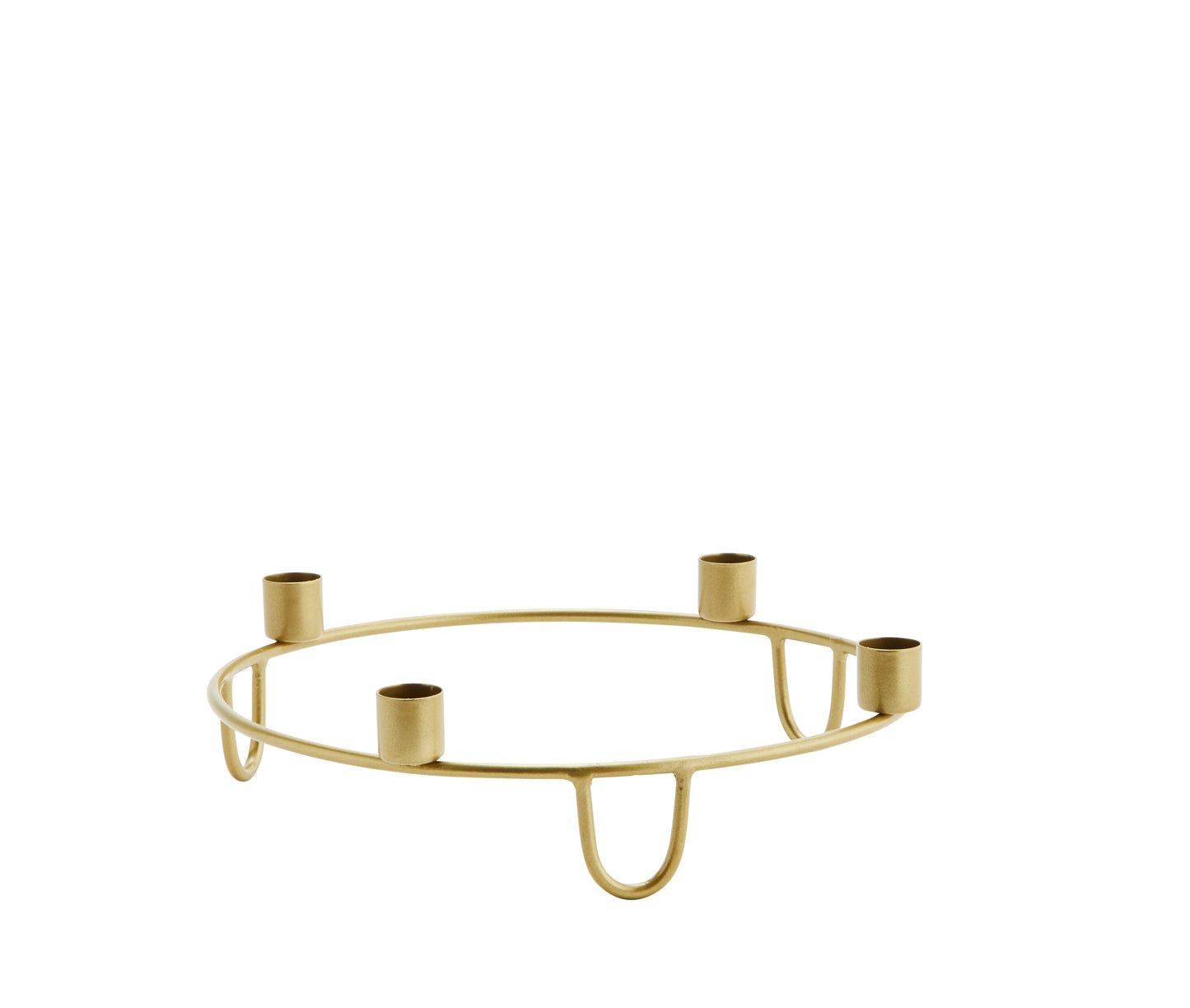 4er Kerzenhalter - Ring Gold