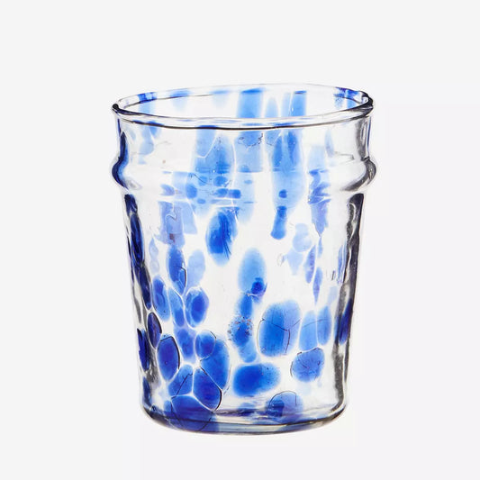 Glas - Blau/Weiß