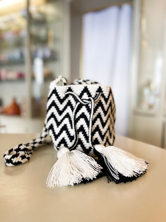 Tasche - Lissabon schwarz/weiß