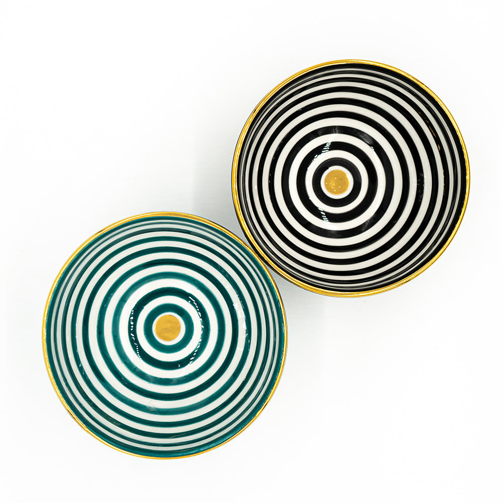 Keramikschüssel – Grün medium