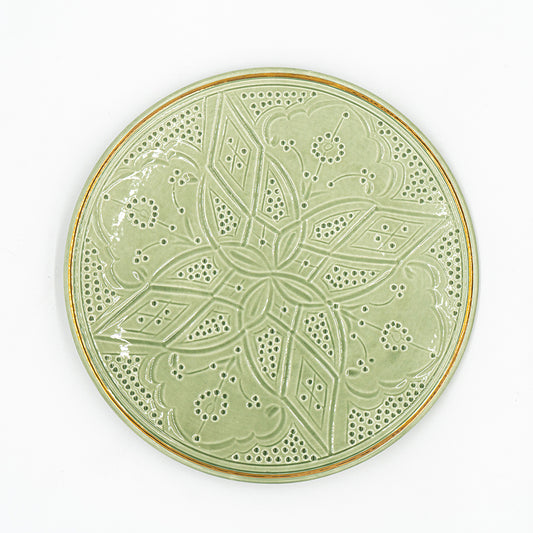 Keramikteller – Türkis flach