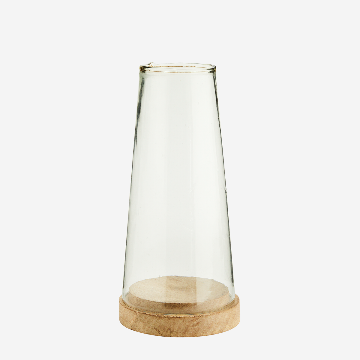 Kerzenhalter - Glas/Holz
