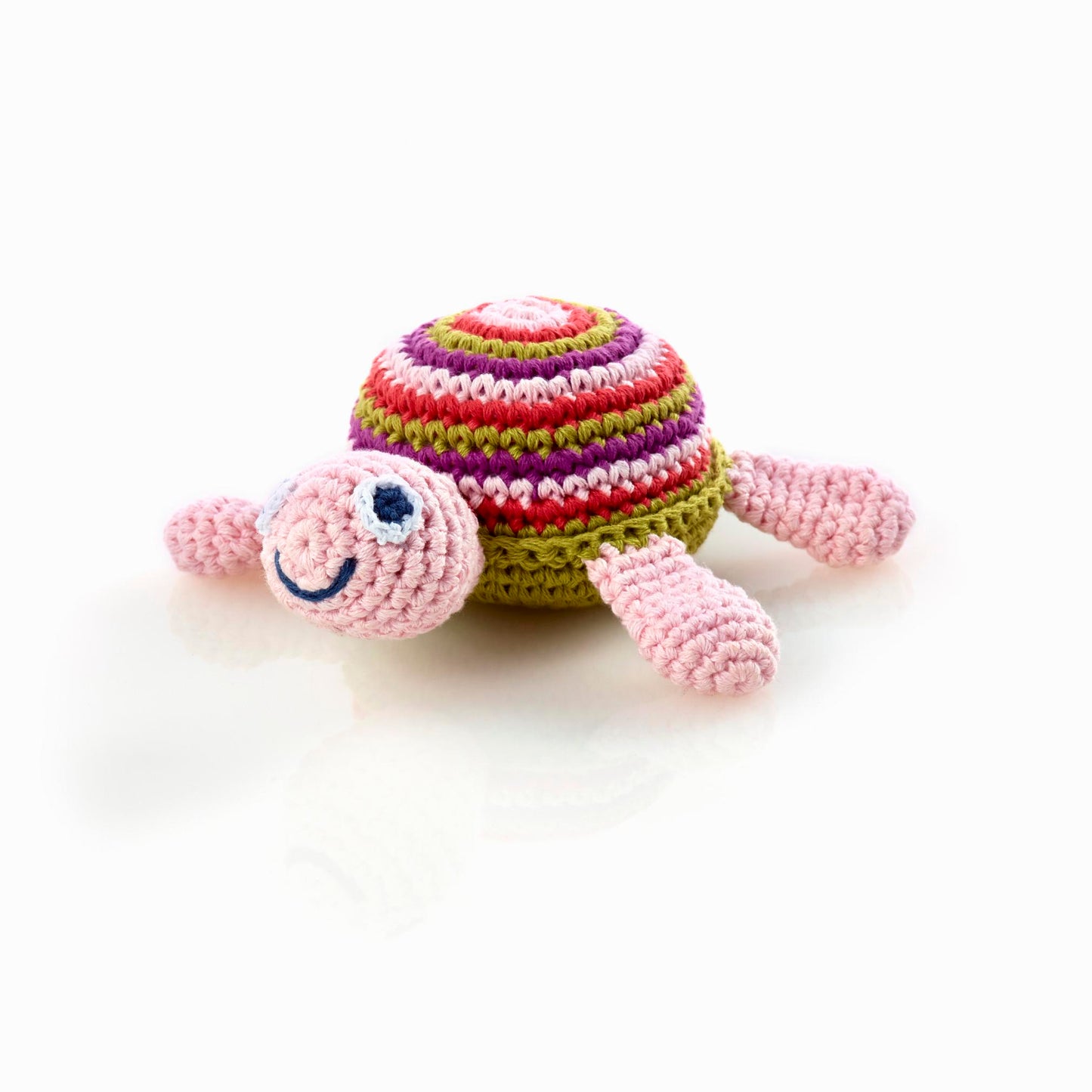 Rassel - Schildkröte Pink