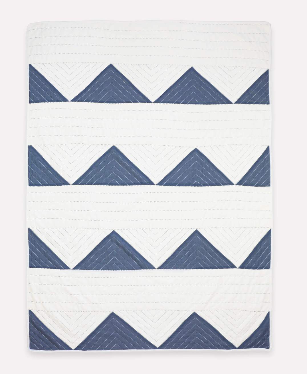Decke - Quilt Triangle Blau