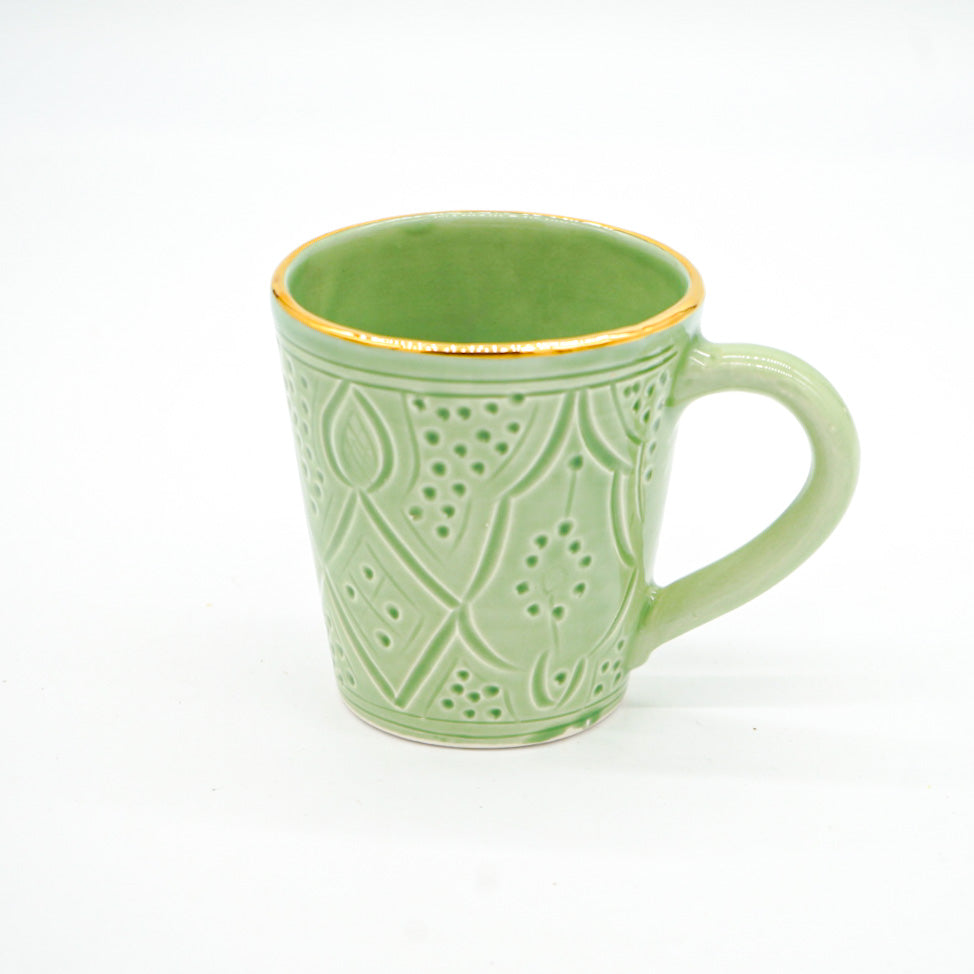 Keramik Tasse grün