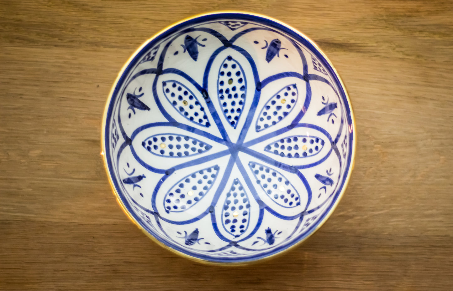 Keramikschüssel - Blau/Weiß